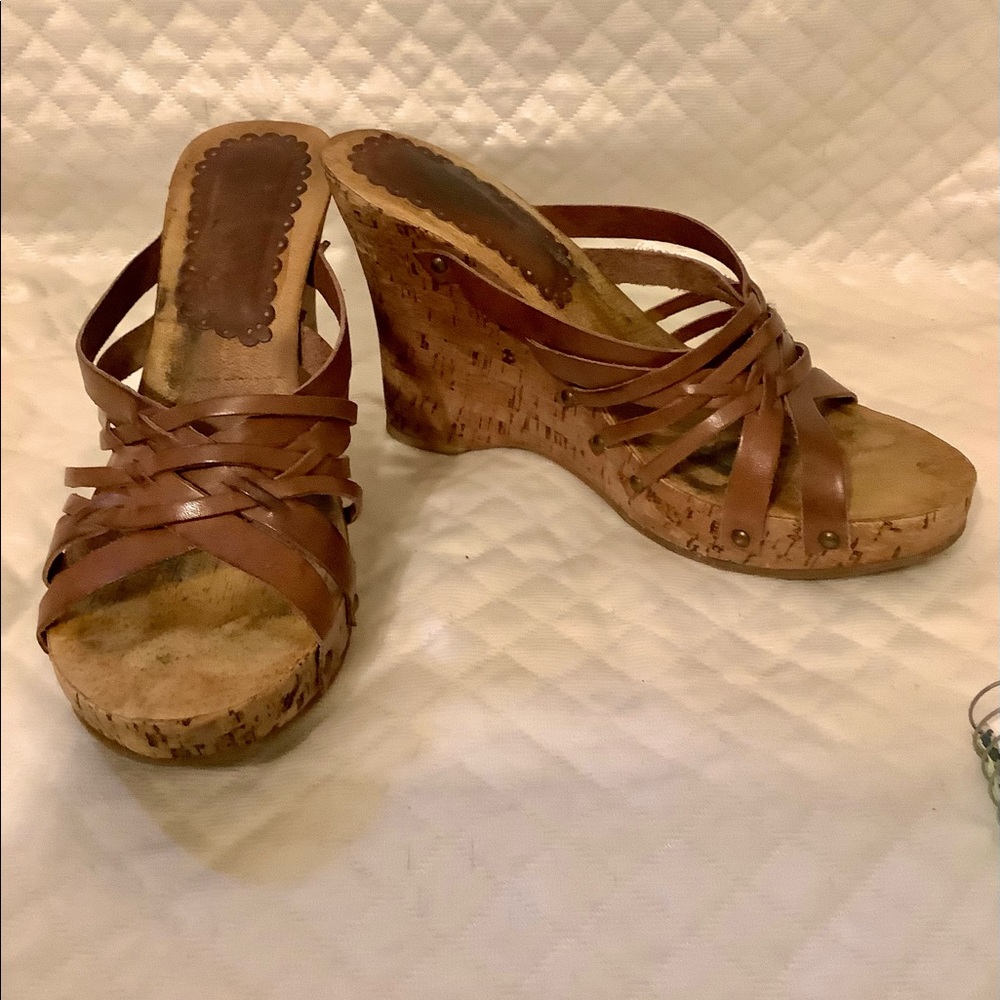 TRIBECA KENNETH COLE PRODUCTION Cork Wedge Sandal